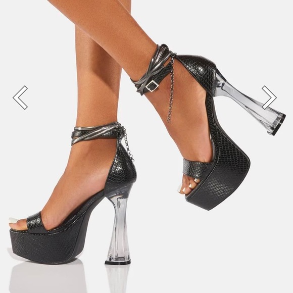 NWB Dolls Kill Poster Girl Afterparty Platform Heels - Picture 5 of 17